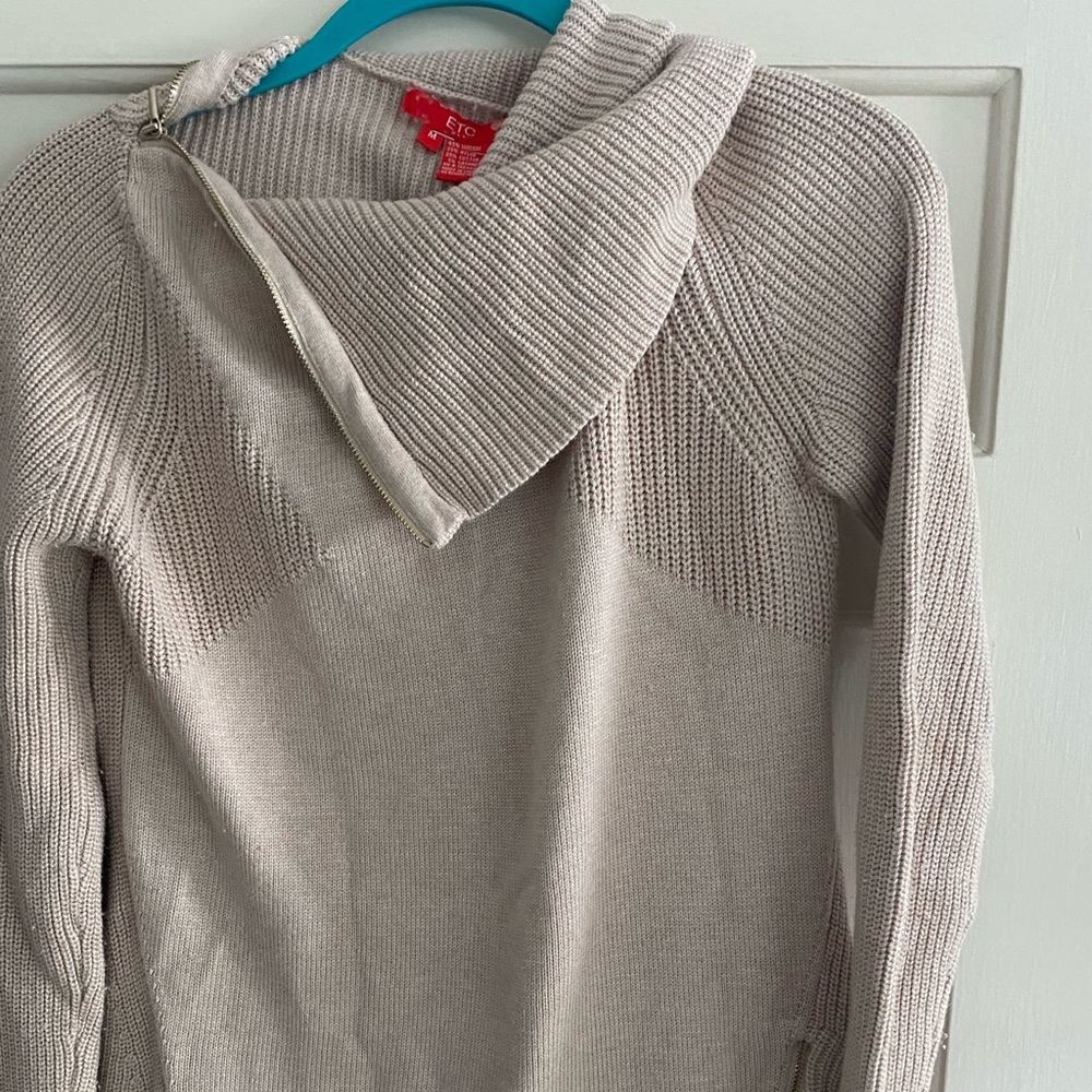 Etcetera Tan Turtleneck Sweater